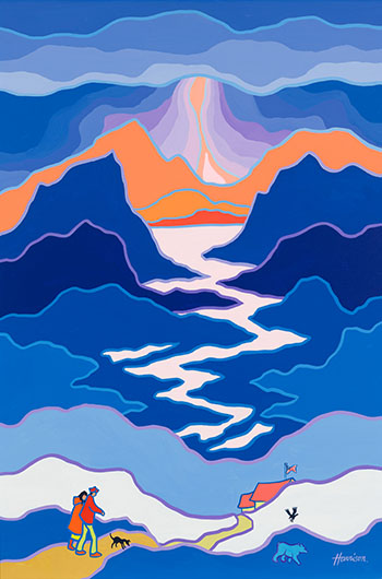 Alaskan Border by Ted Harrison vendu pour $61,250