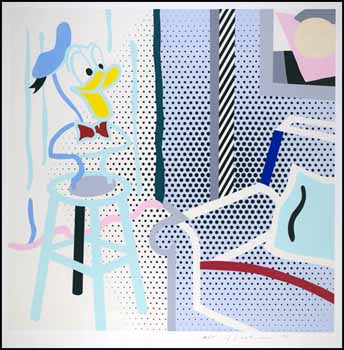 Virtual Interior: Portrait of a Duck by Roy Lichtenstein sold for $22,230