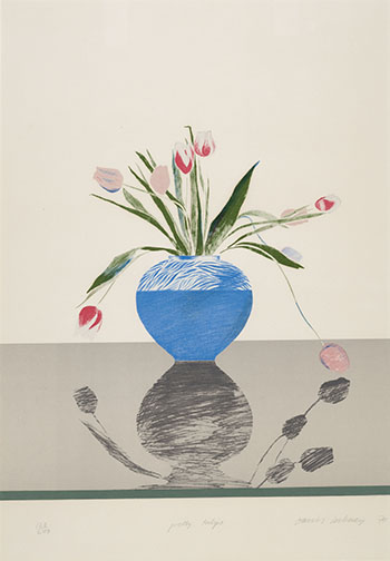 Pretty Tulips by David Hockney sold for $46,250