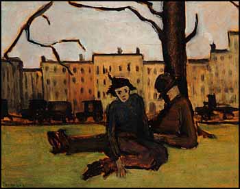 Figures in the Park by Marion Long vendu pour $1,380