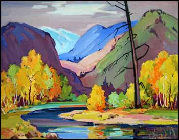 Mountain Landscape by Mildred Valley Thornton sold for $6,900