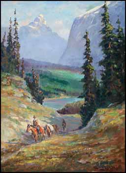 Trail Riders in the Rockies by John I. Innes sold for $2,875