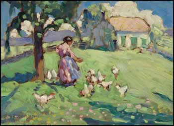 Feeding Time by Sarah Margaret Armour Robertson vendu pour $16,380