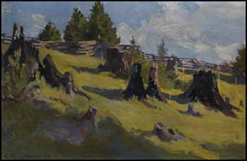 Field with Stumps by Charles William Jefferys sold for $1,170