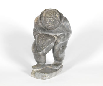 Hunter with Seal by Margo Atatloak Angnayuinak sold for $438