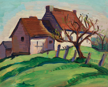 Isle of Orleans, Farm Buildings by Sarah Margaret Armour Robertson vendu pour $14,160