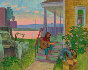 Guitarist, Lachine Canal by Phillip Henry Howard Surrey vendu pour $8,750