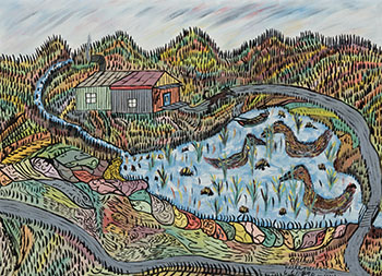 Cap-Santé près de Montréal by Arthur Villeneuve sold for $3,125