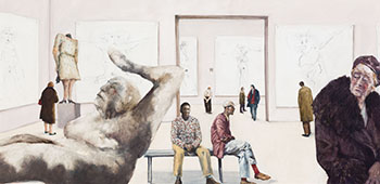 Study for Gottlieb and Rothkowitz by Rachel Berman sold for $5,625