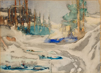 Untitled Snow Scene by Charles John Collings sold for $2,500