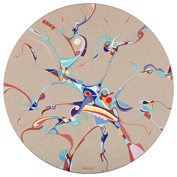 Blue Eyed Bird by Alex Simeon Janvier sold for $21,250