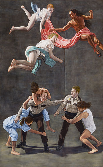 Male Figures Resisting Incarceration by Kent Monkman sold for $85,250