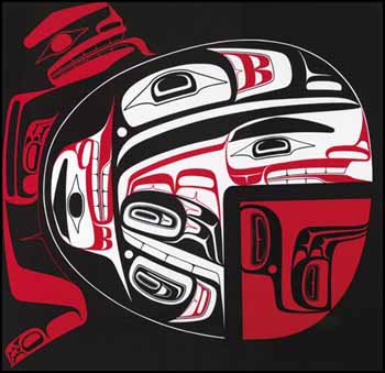 Raven and First People by Reg Davidson sold for $351
