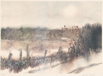 Landscape (#0825) by James Steeves sold for $250