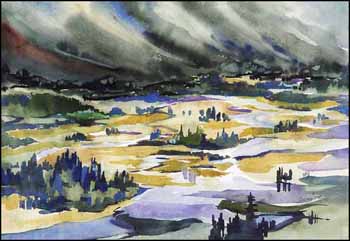 Mountain Valley Kananaskis (01744/2013-214) by Joanne Clarke sold for $648