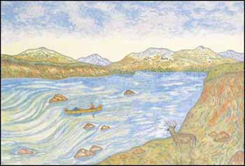 Running the Rapids (01811/2013-399) by Harvey McInnes sold for $63