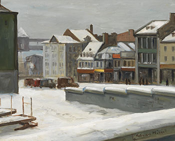 Place Jacques-Cartier by Adrien Hébert sold for $13,750