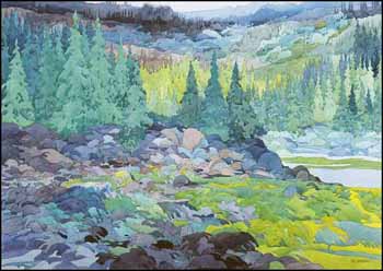Forest Scene (02128/2013-1305) by Keith L. Thomson sold for $297