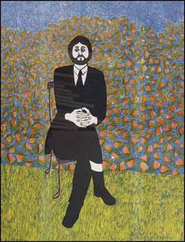 Petit genevois politisé et employé de banque considérant, dans son jardin, la situation des peuples opprimés (02060/2013-939) by Fernand Bergeron sold for $108