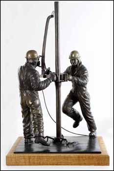 Two Men at Work (02181/2013-1233) by Siegfried Rudolph Puchta sold for $750