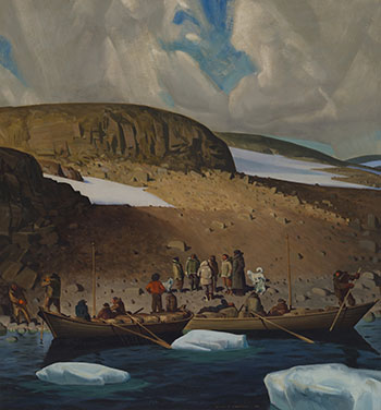 Dr. John Rae at Repulse Bay, 1846 by Charles Fraser Comfort sold for $133,250