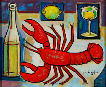 Homard et Vin (03796/A84-0012) by Paul Vanier Beaulieu sold for $10,625