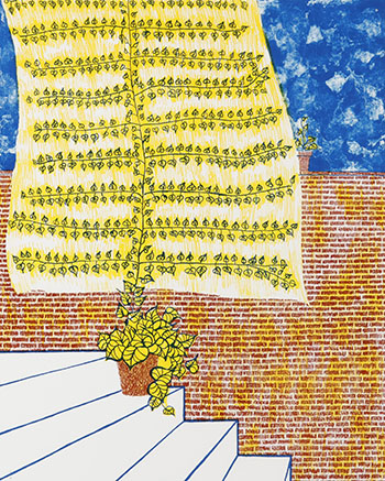 Ca pousse bien en Italie (03984) by Fernand Bergeron sold for $125