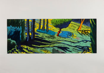 Orange Tree Blue Shadows (03674) by Robbin Yager sold for $177