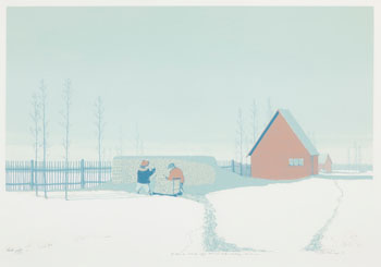 If there are enough eggs, mom will make a birthday cake for me (03571) by Peter Shostak sold for $438