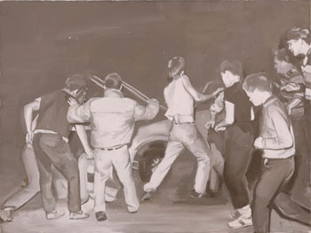 Rampage with a Car by Derek Root sold for $1,500