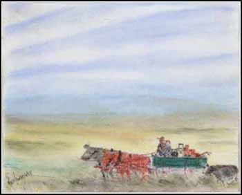 The New Settlers (00298/2013-T609) by Robert Nigel Lawrence sold for $54