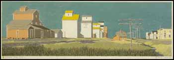 Prairie Town (00130/2013-T531) by Robert Kost sold for $189
