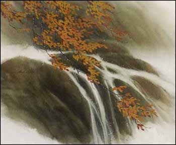 Autumn Scene (03020/2013-3185) by Kazuo Hamasaki sold for $438