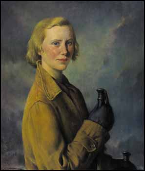 Portrait of a Lady Skier by Kenneth Keith Forbes sold for $3,738