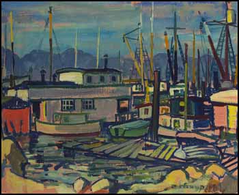 Coal Harbour by Llewellyn Petley-Jones sold for $2,588