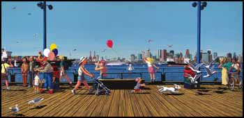 Sunday Morning, Lonsdale Quay by Neil Woodward sold for $4,025