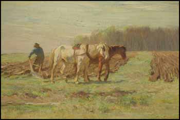 Plowing the Field by Horatio Walker vendu pour $12,650