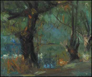 The Pond by George Agnew Reid vendu pour $3,450