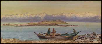 West Coast Indians at Olympic Mountains by Thomas Mower Martin vendu pour $6,325