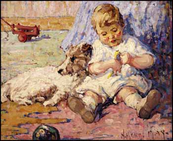 Child and Dog by Henrietta Mabel May vendu pour $93,600