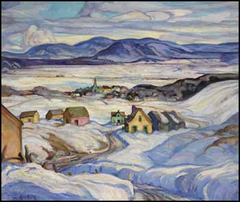 Near Baie-Saint-Paul, Winter by Henrietta Mabel May vendu pour $187,200