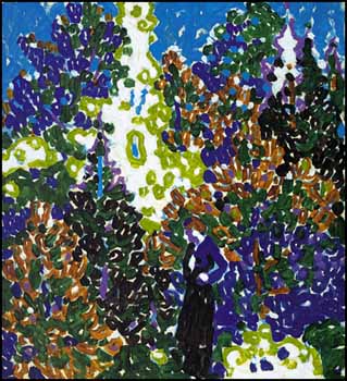 Woman and Bright Trees, West Saugerties, NY by David Brown Milne vendu pour $409,500