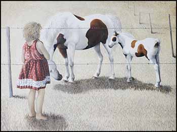 Lori and Ponies (00656/2013-630) by Lindee Climo sold for $1,620