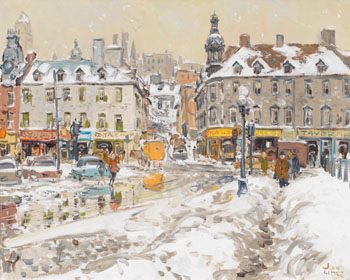 Opposite Gare du Palais, Quebec by John Geoffrey Caruthers Little vendu pour $41,300