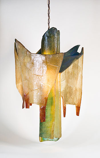 Suspended Lamp by Jean-Paul Armand Mousseau sold for $55,250