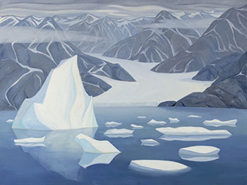 Bylot Island Glacier with Berg by Doris Jean McCarthy sold for $85,250