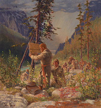 Samuel Black at Finlay River by John I. Innes vendu pour $61,250