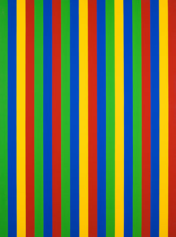 Structure rythmique vert-bleu by Guido Molinari sold for $241,250