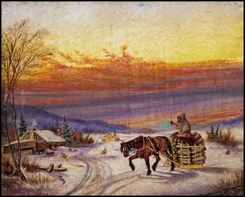 Quebec Winter Landscape by S.S. MacAuley vendu pour $2,200