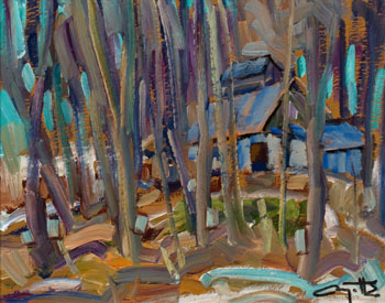 Dans la région de Brompton, Cantons de l'Est by Leo Ayotte sold for $1,875